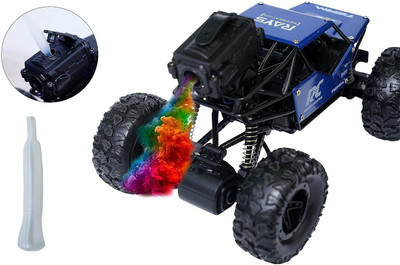 Kmc kidoz Four wheel drive Water Mist Spray Smoke Effect Rock Monster High Speed RC Car(Multicolor)