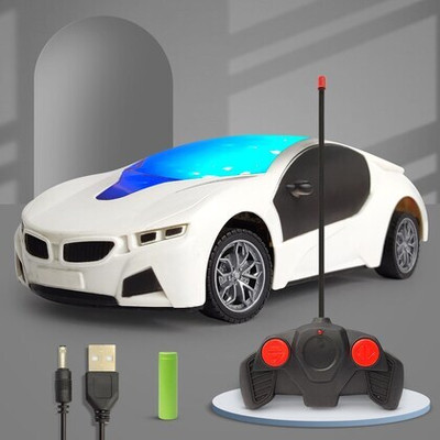 HK Toys Stylish And Smart Remote Control Famous Chargeable Car with 3D Light for Kids(Multicolor)