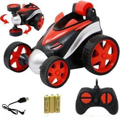 ravya collection Remote Control Stunt Car with 360 degree Rotation(Multicolor)