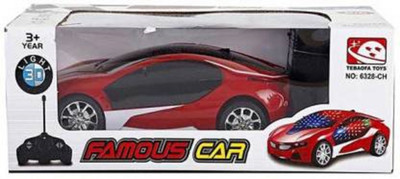 Toodles NEW_Remote Controlled Rechargeable Famous car with 3D Lights (Red) (Red)(Red)