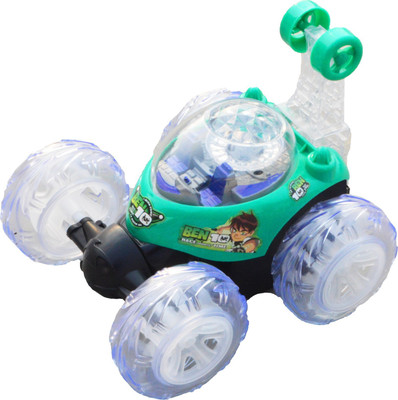 AS TRADERS Rechargeable Twisting Stunt Car With 360 Degrees Rotation G148(Green)