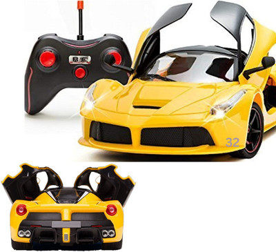 BMT Rechargeable Ferrari Style Remote Control Car With Opening Doors_RC-Y36(Yellow)