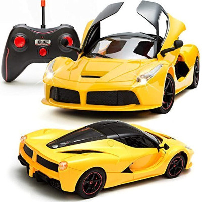 BMT Rechargeable Ferrari Style Remote Control Car With Opening Doors_RC-Y8(Yellow)