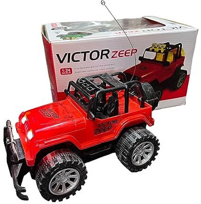 Kmc kidoz Remote Control Monster Jeep with Head Lights for kids(Multicolor)