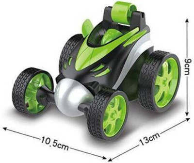 ravya collection 360° Tumbling Roller Rotation Mini Stunt Car Racing Wireless Remote Control Stunt Dancing Car Boy Children's Toys(Green)