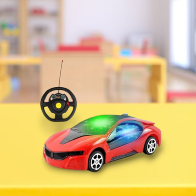 Xcillince Toys 3D Fast Steering Remote Car (multicolour)_A20(Multicolor)