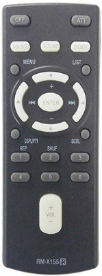 mumax Compatible Remote for  RM-X155 Car Stereo Remote Control(Black) Sony Remote Controller(Black)