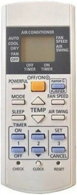 Ethex ® Re-29D Ac Remote compatible for Panasonic Ac (NANOE-G) Remote control (Match all functions with your Remote before placing order) Remote Controller(White)