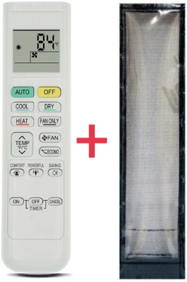 Paril (Remote+Cover) Ac Remote compatible for Daikin Ac Re-214 With PU Leather Protective Cover( EXACTLY SAME REMOTE WILL ONLY WORK) Remote Controller(Black)