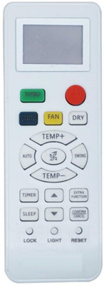 Piyush AC 131 (TURBO-GREEN BUTTON) 2 SAME LOOKING REMOTE -NOT WORK TO EACH OTHER COMPATIBLE TO HAIER AC WORKS FOR SAME OLD REMOTE MODEL ONLY Remote Controller(White)