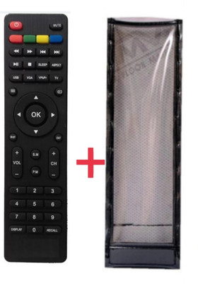 Paril (Remote+Cover) Tv Remote compatible for Haier Smart led/lcd Tv TvR-27 RC With PU Leather Protective Cover(NO Voice Command)(Same remote Only will work) Remote Controller(Black)