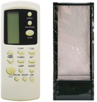 Ethex C-12 Re-31A Remote With cover compatible for Godrej , Voltas Ac Remote Control (ion button) Remote Controller(White)