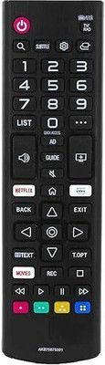 Kpdp Universal Remote Control for LG Universal Remote Control for LG AKB75675301 AKB75675304 AKB75095 Remote Controller(Black)