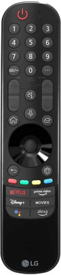 Ethex New TvR-90 (Without Voice& No scrolling feature/mouse), Compatible with Lg smart tv remote Remote Controller(Black)