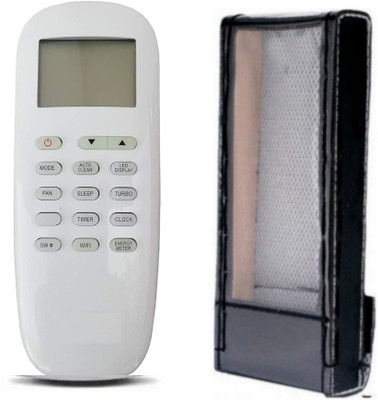 Ethex C-5 Re-215 Remote With cover compatible for Videocon Ac Remote Control (Wifi Button) Remote Controller(White)