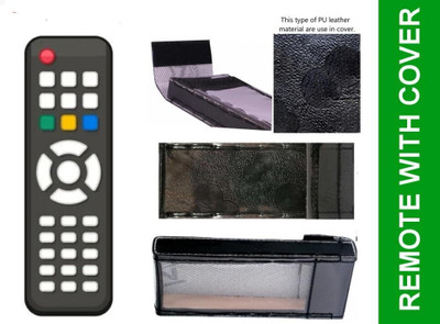 Paril (Remote+Cover) Ac Remote compatible for Videocon Ac Re-215A With PU Leather Protective Cover( EXACTLY SAME REMOTE WILL ONLY WORK) Remote Controller(Black)