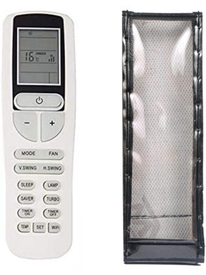 Ethex C-2 Re-133B Remote With cover Replacement for Voltas, Forbes ac remote (Same remote Only will work) Remote Controller(White)