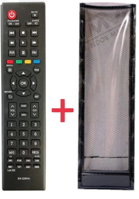 Paril (Remote+Cover) Tv Remote compatible for Lloyd Smart led/lcd Tv TvR-18 RC With PU Leather Protective Cover(NO Voice Command)(Same remote Only will work) Remote Controller(Black)