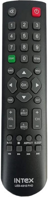 Ethex New TvR-42 (Same remote Only will work), Compatible with intex tv Remote Controller(Black)