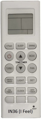Ethex replacement for lloyd ac remote control ® Re-36F Ac Remote compatible for Lloyd Ac (Ifeel button) Remote (Match all functions with your Remote before placing order) Remote Controller(White)