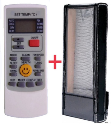 Ethex (Remote+Cover) Remote compatible for (Voltas/Aux) Ac Remote Control With Cover( EXACTLY SAME REMOTE WILL ONLY WORK) Remote Controller(Black)
