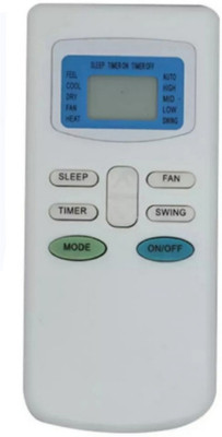 Ethex ® Re-17 Ac Remote compatible for Tcl/Godrej Ac (Match all functions with your Remote before placing order) ( check all images) Remote Controller(White)