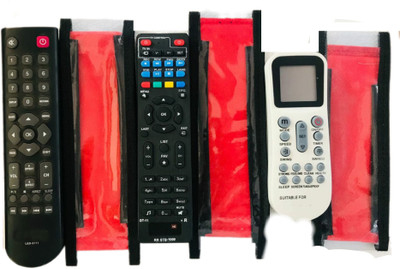 Paril Universal Remote cover for Setup Box Led TV Ac Remote Remote Covers With PU Leather Protective Cover( EXACTLY SAME REMOTE WILL ONLY WORK) Remote Controller(Black)