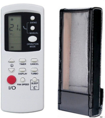 Paril (Remote+Cover) Ac Remote compatible for Haier/Videocon Ac With PU Leather Protective Cover( EXACTLY SAME REMOTE WILL ONLY WORK) Remote Controller(Black)