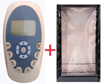 Paril (Remote+Cover) Ac Remote compatible for Whirlpool Ac Re-110 With PU Leather Protective Cover( EXACTLY SAME REMOTE WILL ONLY WORK) Remote Controller(Black)