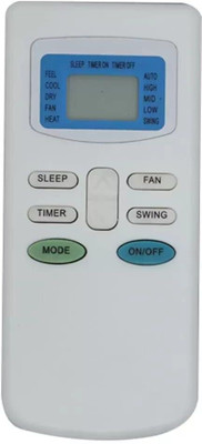 Paril AC Remote Compatible For AC TCL / GODREJ Remote Controller(White)