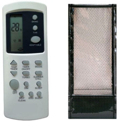 Ethex C-12 Re-31E Remote With cover Compatible with Bluestar, Marq, Godrej ,Carrier, Camipro Ac Remote Control Remote Controller(White)