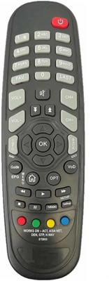 Paril 111 Set top Box Remote control Compatible For GTPL / Hathway/ Den/Act/Asia Net Set top box remote control Remote Controller(Black)