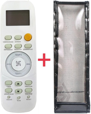 Paril (Remote+Cover) Ac Remote compatible for Haier/Bluestar Ac With PU Leather Protective Cover( EXACTLY SAME REMOTE WILL ONLY WORK) Remote Controller(Black)