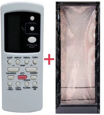 Ethex Remote+Cover Ac Remote compatible for Voltas/Lloyd Ac With PU Leather Protective Cover( EXACTLY SAME REMOTE WILL ONLY WORK) Remote Controller(Black)