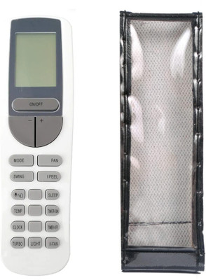 Ethex C-2 Re-133C Remote With cover compatible for Godrej Ac Remote control ( EXACTLY SAME REMOTE WILL ONLY WORK) Remote Controller(White)