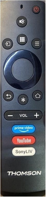 Paril ®135N TV REMOTE Compatible for Thomson/Kodak Smart TV LCD/LED Remote Control (No voice Command) (Exactly Same Remote Will Only Work) Remote Controller(Black)