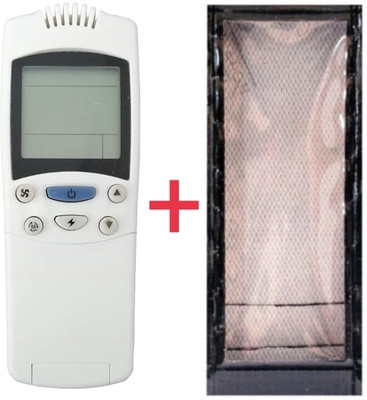 Paril (Remote+Cover) Ac Remote compatible for Haier Ac Re-35A With PU Leather Protective Cover( EXACTLY SAME REMOTE WILL ONLY WORK) Remote Controller(Black)