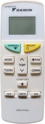 RE Daikin132A Daikin AC Remote Controller(White)