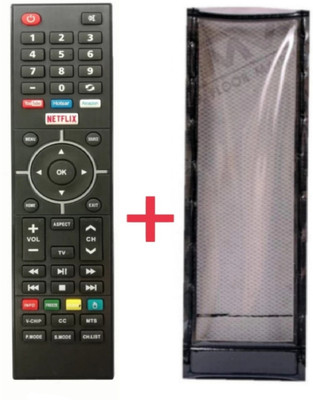 Paril (Remote+Cover) Tv Remote compatible for Lloyd Smart led/lcd Tv TvR-16 RC With PU Leather Protective Cover(NO Voice Command)(Same remote Only will work) Remote Controller(Black)