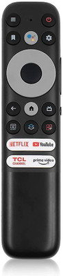 Crystonics RC902N FMR1 Voice Remote Control for TCL S546 R646 Mini LED QLED 4K UHD Smart TV TCL Smart QLED Voice TV Remote Controller(Black)