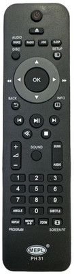 Paril ®127 Remote compatible for MEPL Home theater Sound system (Macthing with Old Remote,same Remote will Only work) Remote Controller(Black)