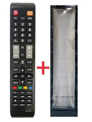 Paril (Remote+Cover) china assemble/Samsung Smart led/lcd Tv TvR-13 RC With PU Leather Protective Cover(Same remote Only will work) Remote Controller(Black)