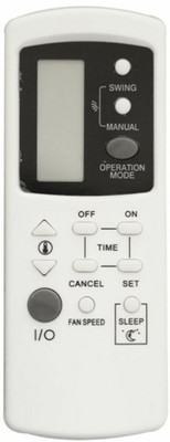Piyush REMOTE 39 TO AC (SLEEP BUTTON) COMPATIBLE TO VOLTAS ,ONIDA,GODREJ AC . OLD REMOTE MUST BE SAME Remote Controller(White)