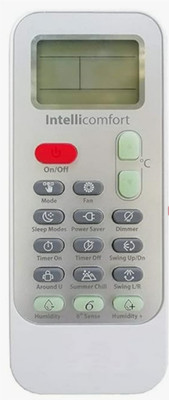 Ethex ® Re-129A Ac Remote compatible for Whirlpool Ac (Match all functions with your Remote before placing order) ( check all images) Remote Controller(White)