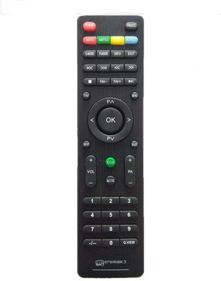 Paril ®54N TV REMOTE Compatible for Micromax Smart TV LCD/LED Remote Control (Macthing with Old Remote,same Remote will Only work) Remote Controller(Black)