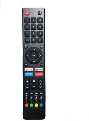 Paril ®62 N TV REMOTE Compatible for BPL Smart TV LCD/LED Remote Control (No voice Command) (Exactly Same Remote Will Only Work) Remote Controller(Black)