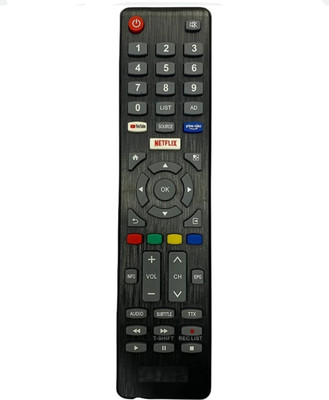 Paril ®72N TV REMOTE Compatible for Sansui Smart TV LCD/LED Remote Control (Macthing with Old Remote,same Remote will Only work) Remote Controller(Black)