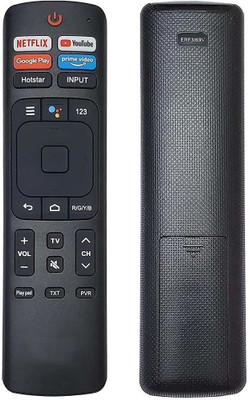 Pyai Without Voice Replacement  4K VU Remote Controller(Black)