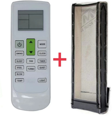 Paril (Remote+Cover) Ac Remote compatible for Bluestar Ac Re-172 With PU Leather Protective Cover( EXACTLY SAME REMOTE WILL ONLY WORK) Remote Controller(Black)
