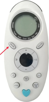 Ethex ® Re-143A Ac Remote compatible for Onida Ac (Mode Button) (Match all functions with your Remote before placing order) ( check all images) Remote Controller(White)